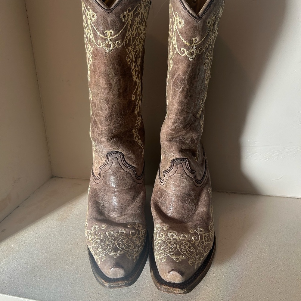 Corral Tan Handcrafted Boots